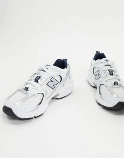New Balance 530 Sneakers In White Silver And Blue - WHITE For Unisex -New Balance Shop 14381848 4