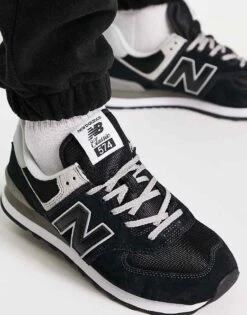 New Balance 574 Trainers In Black For Unisex -New Balance Shop 201068493 3