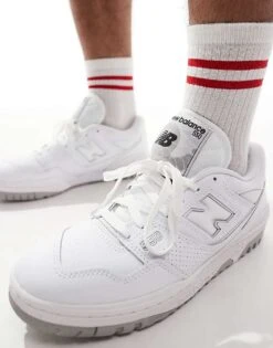 New Balance 550 Trainers In White And Grey For Unisex -New Balance Shop 201076606 1 white 1
