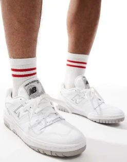 New Balance 550 Trainers In White And Grey For Unisex -New Balance Shop 201076606 3