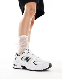 New Balance 530 Trainers In White And Black For Unisex White/black -New Balance Shop 201078092 3