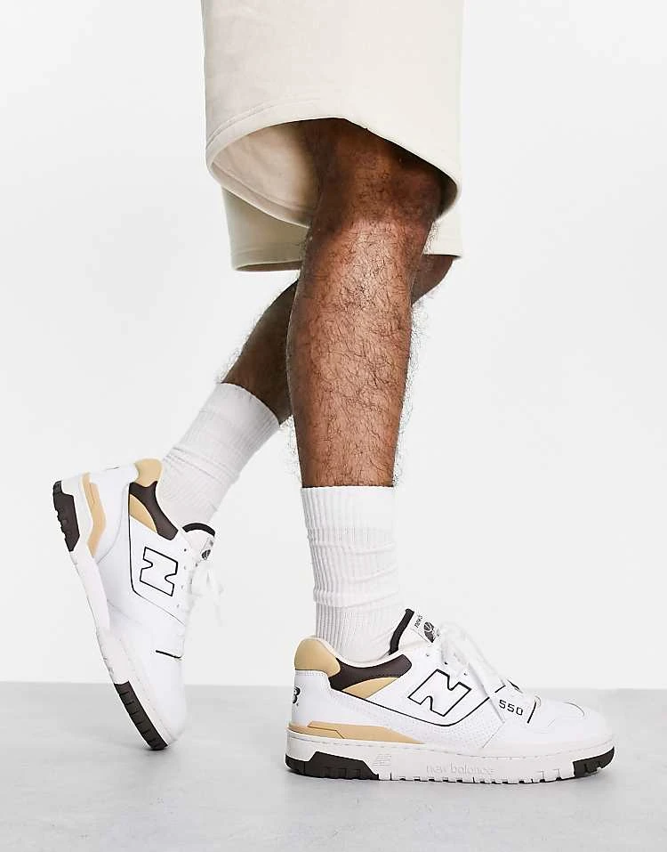 New Balance 550 Trainers Exclusive To ASOS In White And Neutrals For Unisex White/neutral 3 New Balance 550 Trainers Exclusive To ASOS In White And Neutrals For Unisex White/neutral - Image 2