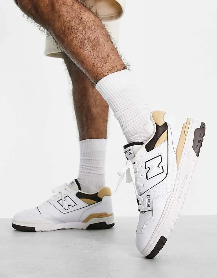 New Balance 550 Trainers Exclusive To ASOS In White And Neutrals For Unisex White/neutral 4 New Balance 550 Trainers Exclusive To ASOS In White And Neutrals For Unisex White/neutral - Image 3