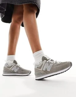 New Balance 574 Sneakers In Grey And White For Unisex -New Balance Shop 202381835 4