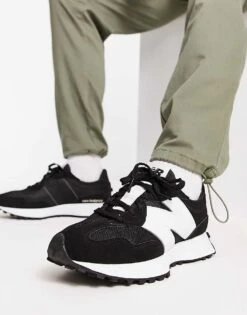 New Balance 327 Trainers In Black And White For Unisex Black/white -New Balance Shop 202381876 3