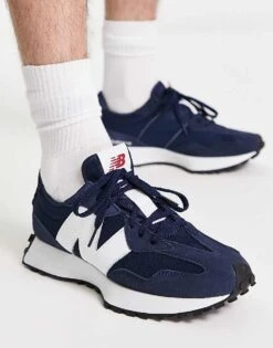 New Balance 327 Trainers In Blue And White For Unisex Blue/white -New Balance Shop 203628916 3