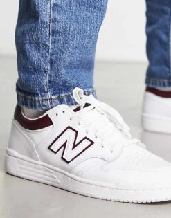 New Balance 480 Trainers In White And Red For Men White/red -New Balance Shop 203635764 3