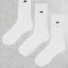 New Balance Embroidered Logo Crew Socks 3 Pack In White For Men -New Balance Shop 204404275 1 white