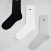 New Balance Embroidered Logo Crew Socks 3 Pack In Multi For Unisex -New Balance Shop 204404321 1 multi
