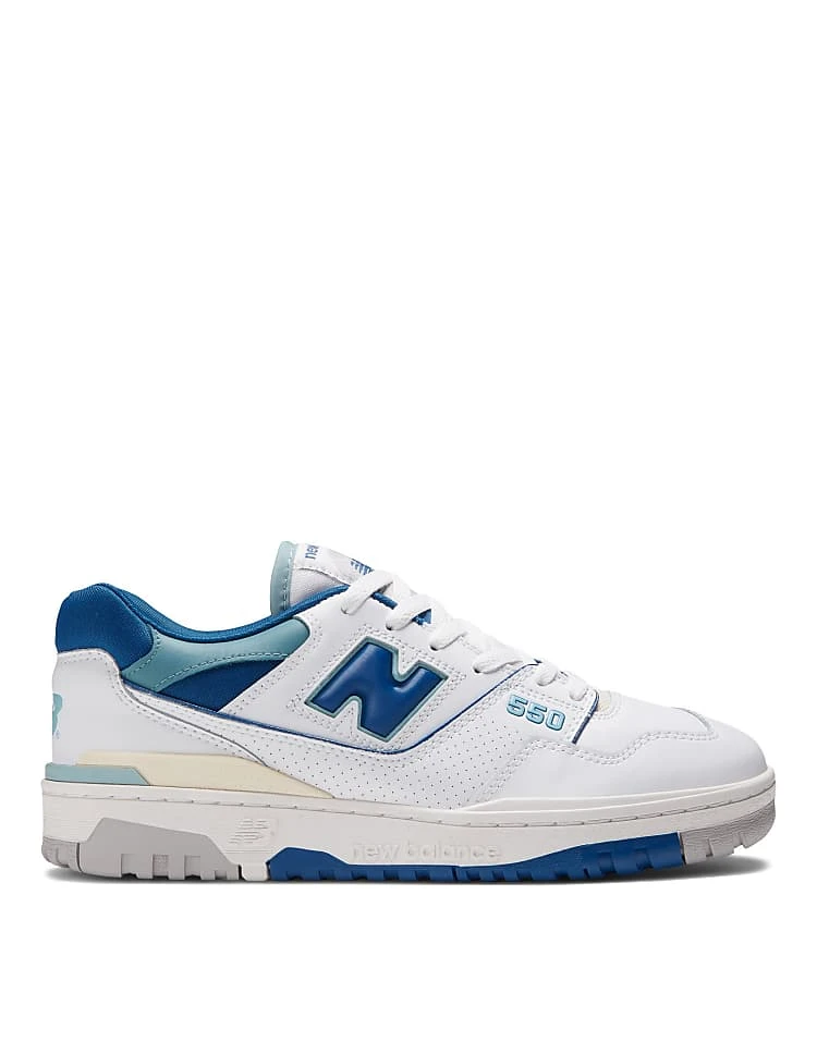 New Balance 550 Trainers In White And Blue For Unisex 3 New Balance 550 Trainers In White And Blue For Unisex