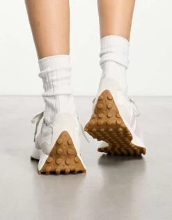 New Balance 327 Trainers In White & Pink For Unisex -New Balance Shop 204588298 3