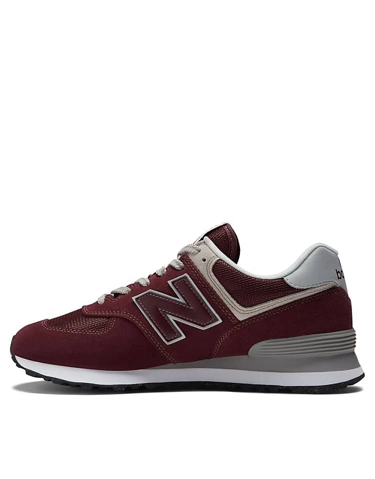 New Balance 574 Trainers In Burgundy For Men 5 New Balance 574 Trainers In Burgundy For Men - Image 3