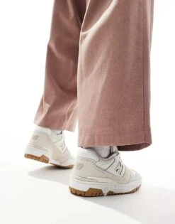 New Balance 550 Sneakers In Cream With Stone Details For Unisex -New Balance Shop 205284046 5