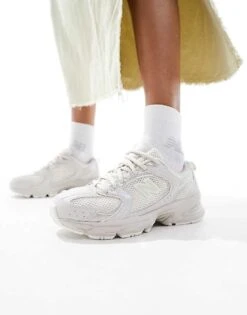 New Balance 530 Trainers In Light Grey For Unisex -New Balance Shop 205334929 5