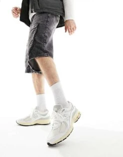 New Balance 2002 Leather Trainers In White For Unisex -New Balance Shop 205337533 3