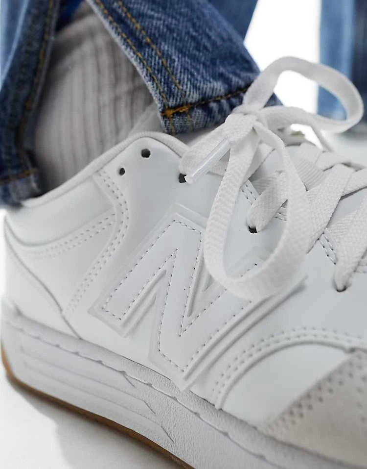 New Balance 480 Trainers With Gum Sole In White For Unisex 6 New Balance 480 Trainers With Gum Sole In White For Unisex - Image 4