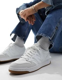 New Balance 480 Trainers With Gum Sole In White For Unisex 12 New Balance 480 Trainers With Gum Sole In White For Unisex -New Balance Shop 205337906 5