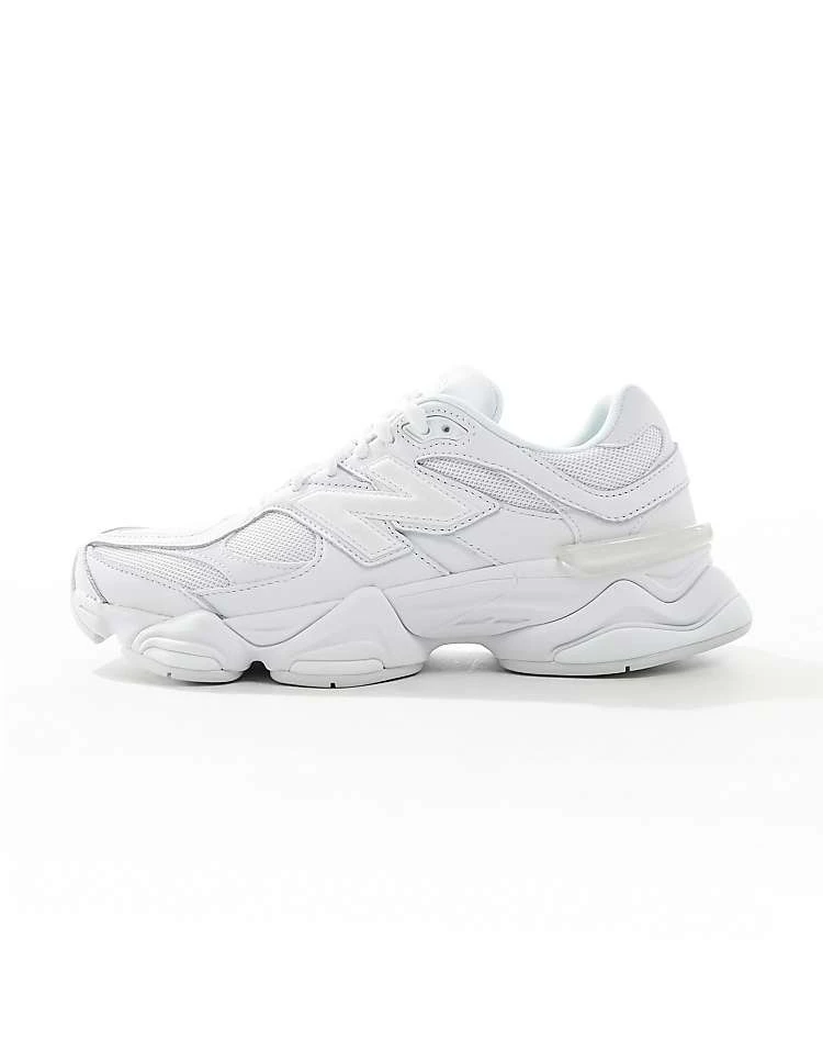 New Balance 9060 Trainers In Triple White For Unisex 4 New Balance 9060 Trainers In Triple White For Unisex - Image 2