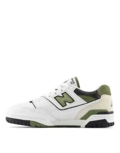 New Balance 550 Trainers In White And Khaki For Men -New Balance Shop 205338008 1 white 1