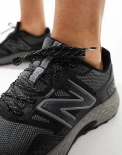 New Balance 410 Running Trainers In Triple Black For Men -New Balance Shop 205346178 4