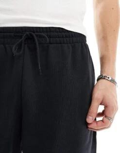 New Balance Small Logo French Terry Shorts In Black For Men -New Balance Shop 205349740 5