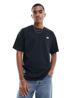 New Balance New Balanace Small Logo T-shirt In Black For Men