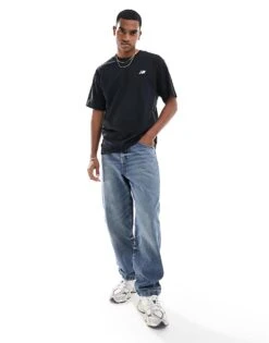 New Balance New Balanace Small Logo T-shirt In Black For Men -New Balance Shop 205349779 3