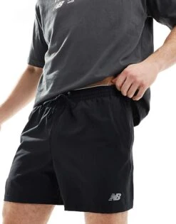 New Balance Performance 5 Inch Shorts In Black For Men -New Balance Shop 205350332 1 black 1