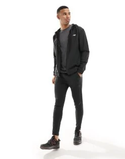 New Balance Performance Full Zip Woven Jacket In Black For Men -New Balance Shop 205350379 4