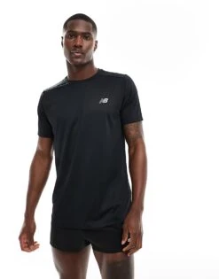 New Balance Run T-shirt In Black For Men