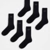 New Balance Performance Crew Sock 6 Pack In Black For Unisex -New Balance Shop 205396674 1 black