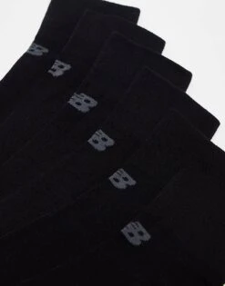 New Balance Performance Ankle Sock 6 Pack In Black For Unisex -New Balance Shop 205396766 4