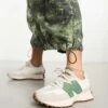 New Balance 327 Trainers In White & Green For Unisex -New Balance Shop 205429434 1 white