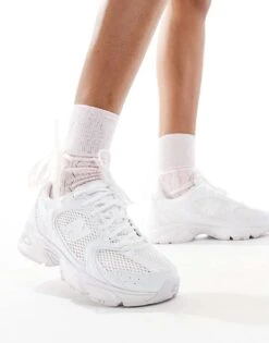 New Balance 530 Trainers In Triple White For Unisex -New Balance Shop 205508923 1 white 1