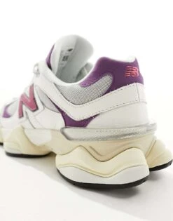 New Balance 9060 Trainers In Sea Salt And Purple For Unisex Cream -New Balance Shop 205508943 4