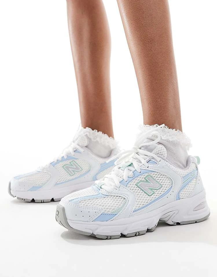 New Balance 530 Trainers In White And Light Blue For Unisex 3 New Balance 530 Trainers In White And Light Blue For Unisex