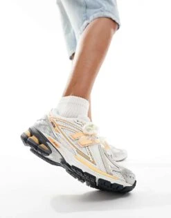 New Balance 1906 Trainers In Silver And Neon Orange - Exclusive To ASOS For Unisex -New Balance Shop 205663920 1 orange 1