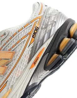 New Balance 1906 Trainers In Silver And Neon Orange - Exclusive To ASOS For Unisex -New Balance Shop 205663920 5