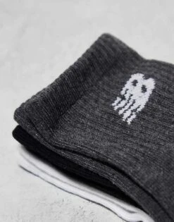 New Balance Logo Mid Sock 3 Pack In Multi For Unisex -New Balance Shop 205694795 3