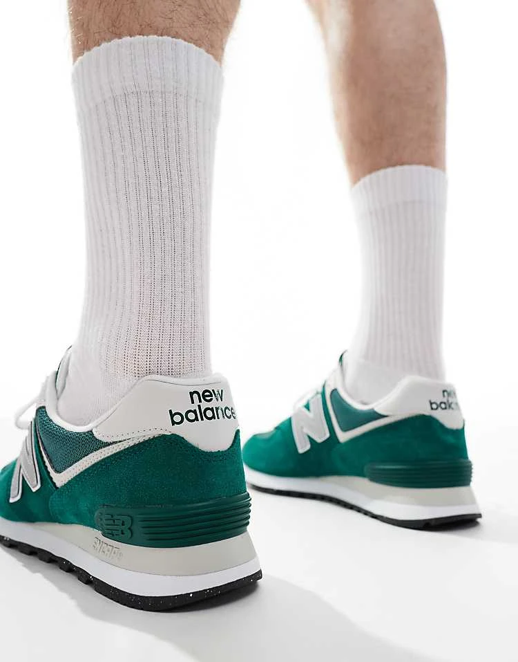 New Balance 574 Trainers In Green For Men 6 New Balance 574 Trainers In Green For Men - Image 4