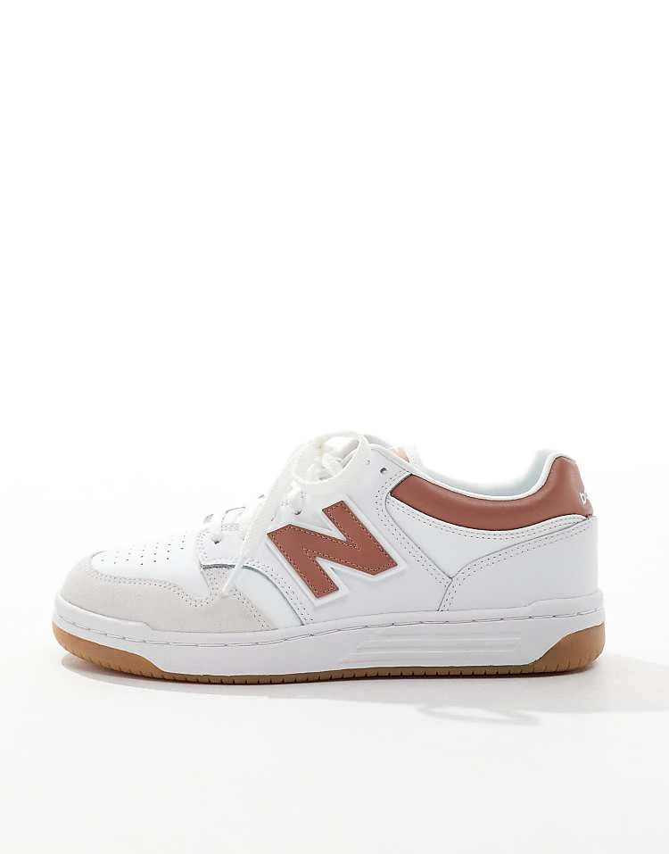 New Balance 480 Trainers In White And Red For Unisex 4 New Balance 480 Trainers In White And Red For Unisex - Image 2