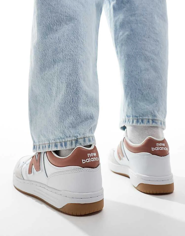 New Balance 480 Trainers In White And Red For Unisex 7 New Balance 480 Trainers In White And Red For Unisex - Image 5