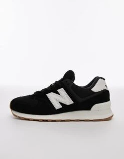 New Balance 574 Trainers In Black And White For Unisex 9 New Balance 574 Trainers In Black And White For Unisex -New Balance Shop 206019811 2
