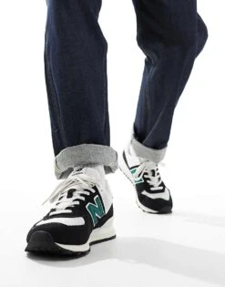 New Balance 574 Trainers In Black And Green For Unisex -New Balance Shop 206019885 4