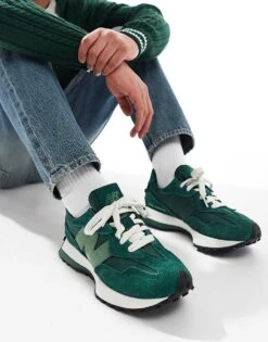 New Balance 327 Trainers In Dark Green For Unisex