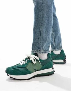 New Balance 327 Trainers In Dark Green For Unisex -New Balance Shop 206020081 5