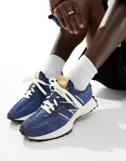 New Balance 327 Trainers In Blue For Unisex -New Balance Shop 206021753 3