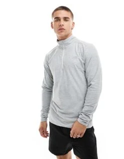 New Balance 1/4 Zip In Grey For Men