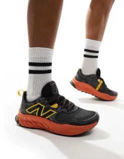 New Balance Hierro Trail Running Trainers In Black And Orange For Men -New Balance Shop 206030292 1 black 1