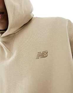 New Balance Athletics French Terry Hoodie In Beige For Men -New Balance Shop 206106738 4